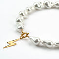 Patsy Pearl and Lightning Charm Necklace - Raf and Grace