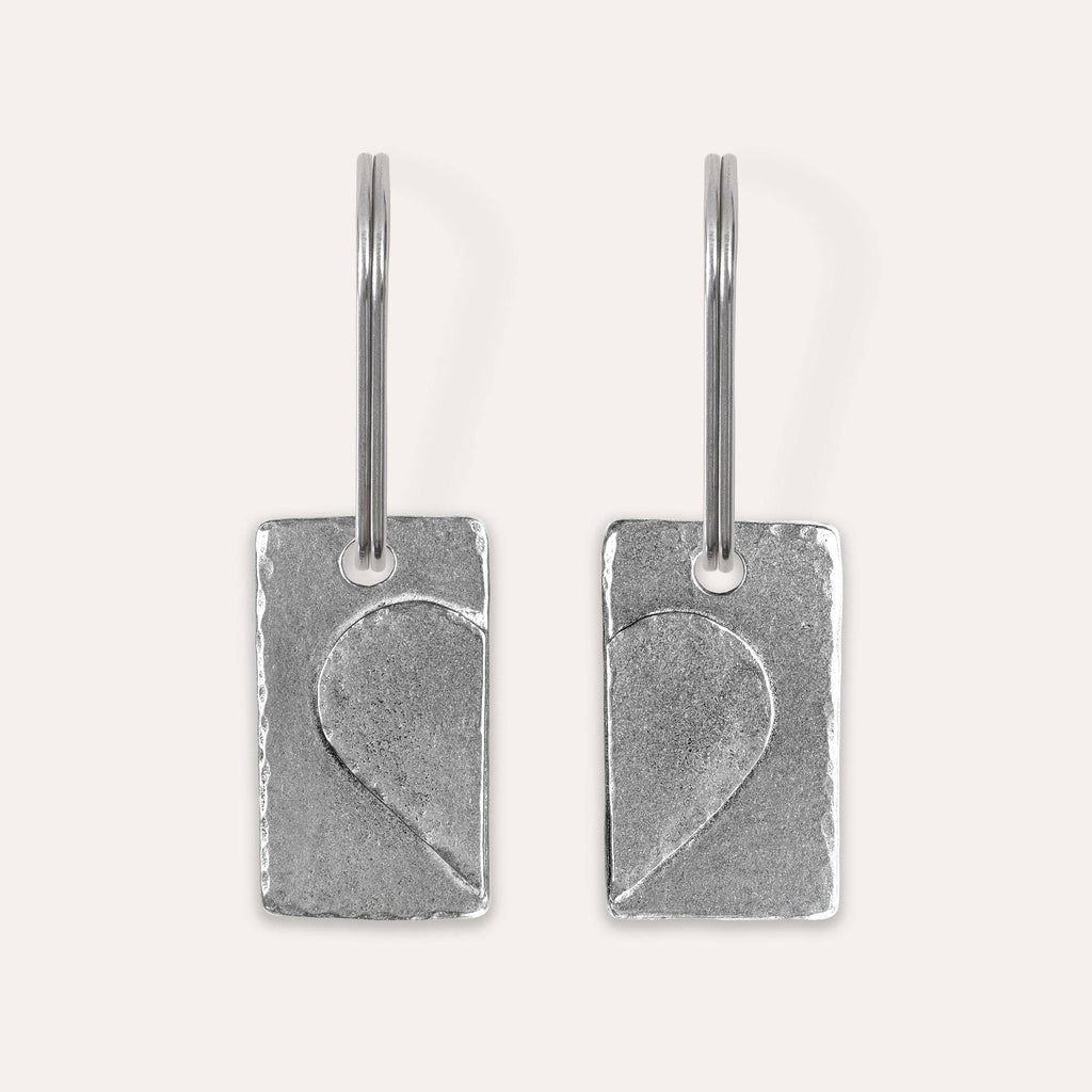 'Better Together' Heart Keyring Set