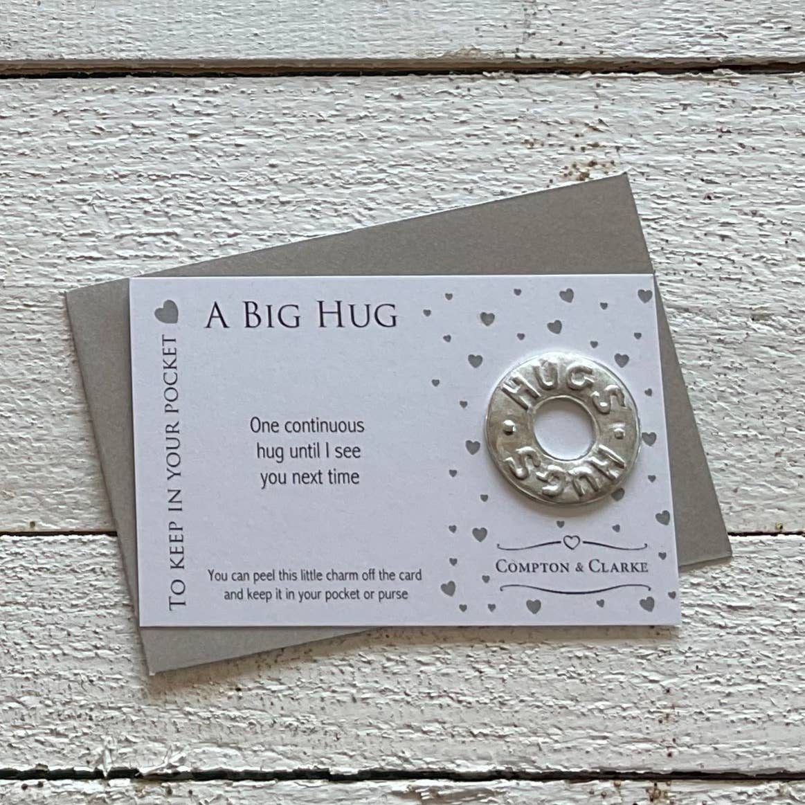 Continuous Hug Carded Pocket Charm