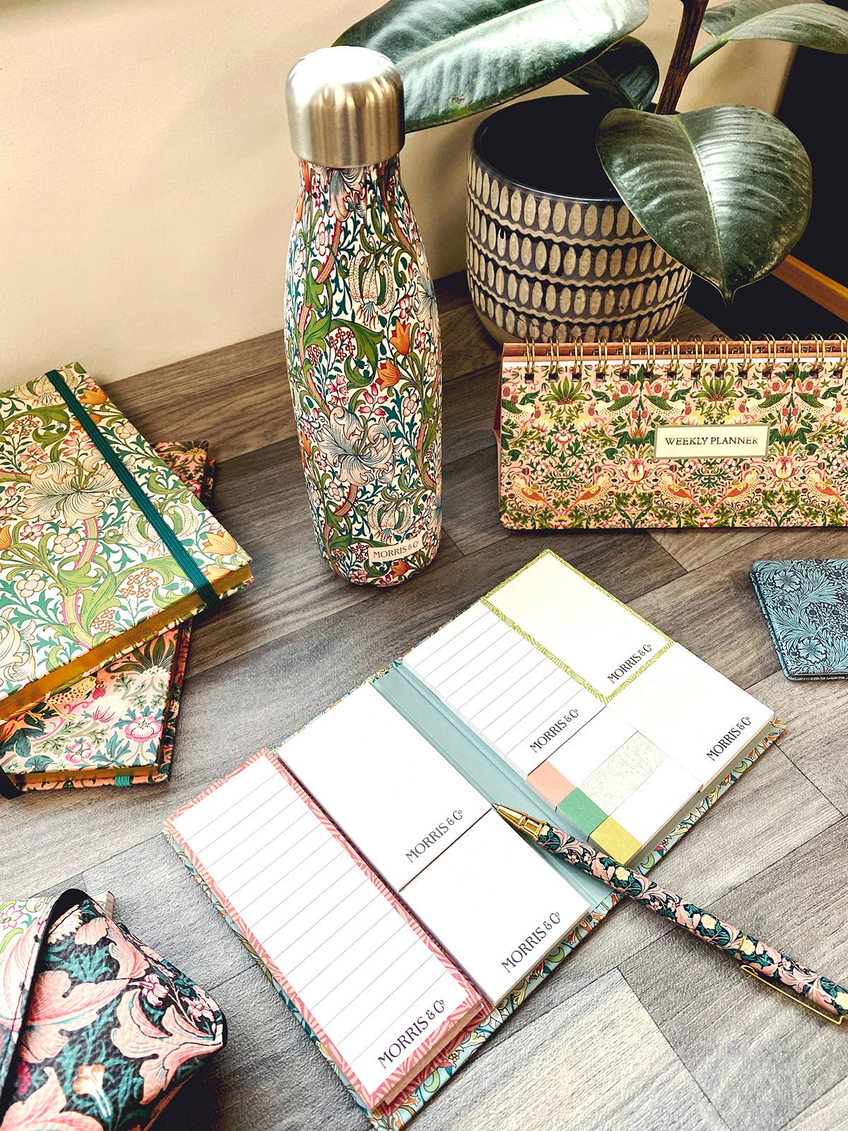 William Morris Insulated Water Bottle Gift Reuse Eco