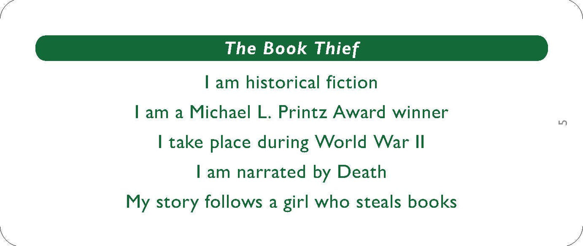 What Book Am I? - Guessing Game