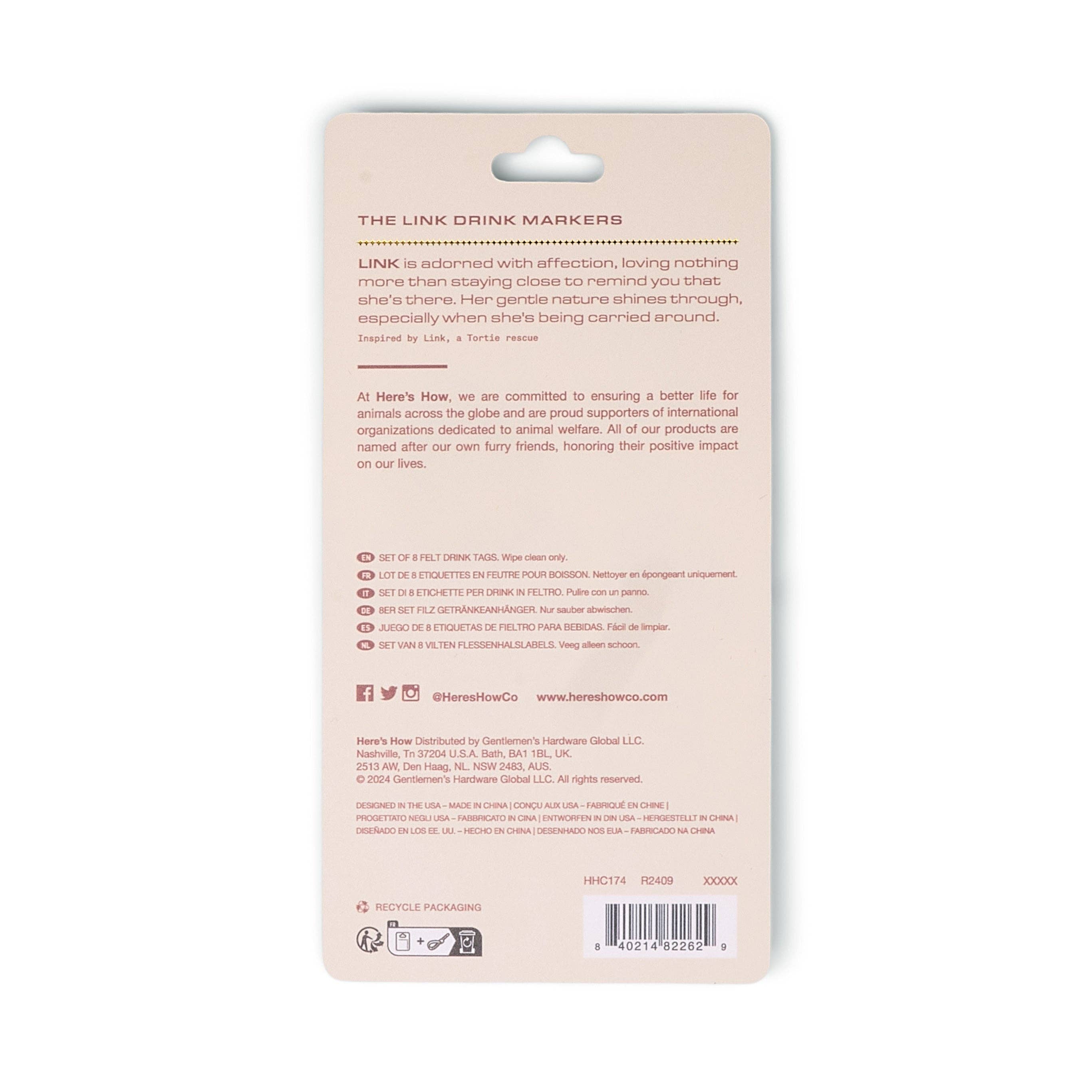 Felt Drink Tags