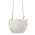 Hanging Pot - Dotty White