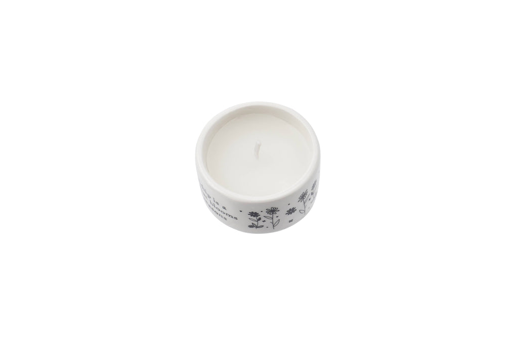 'Friendship Is A Flower...' - Ceramic Tealight