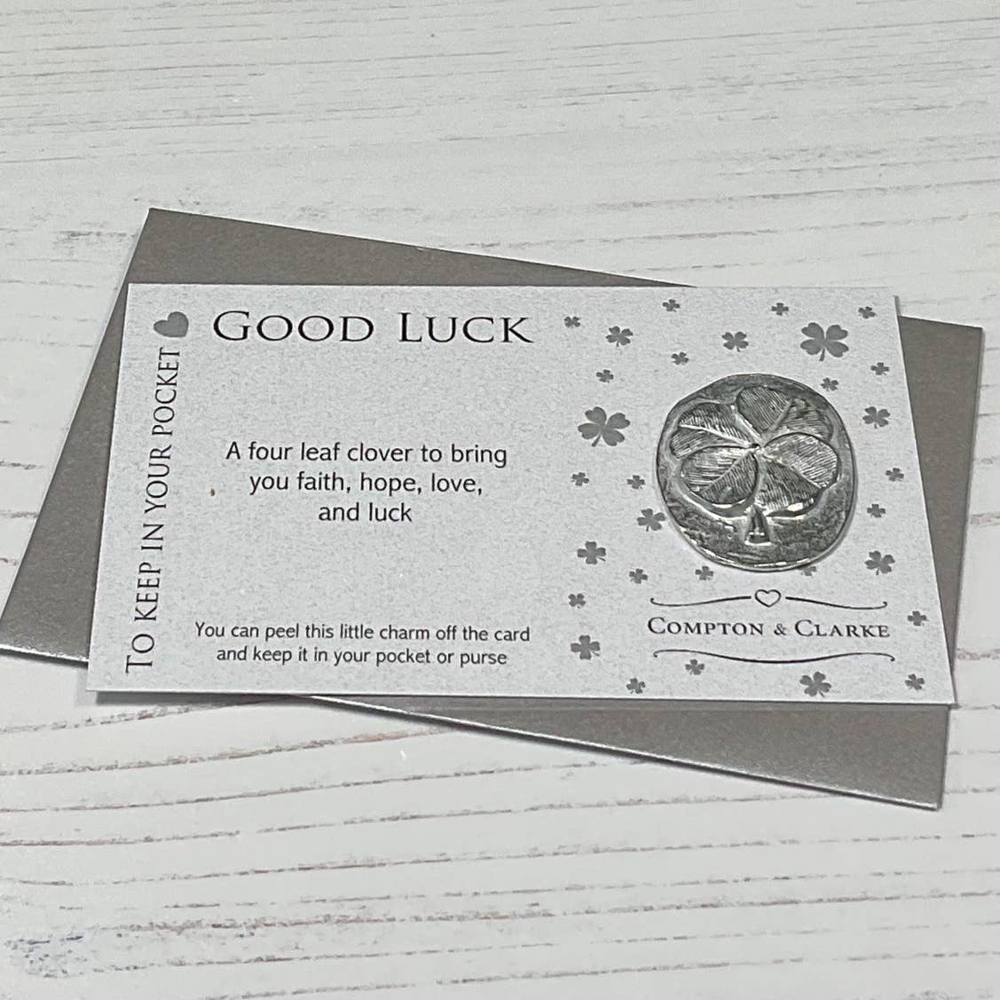 Good Luck Carded Pocket Charm