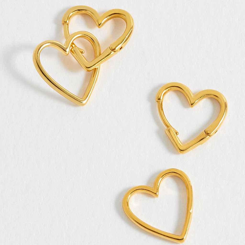 Heart Hoop Earrings