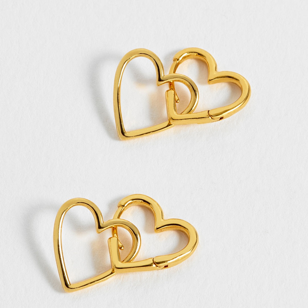 Heart Hoop Earrings