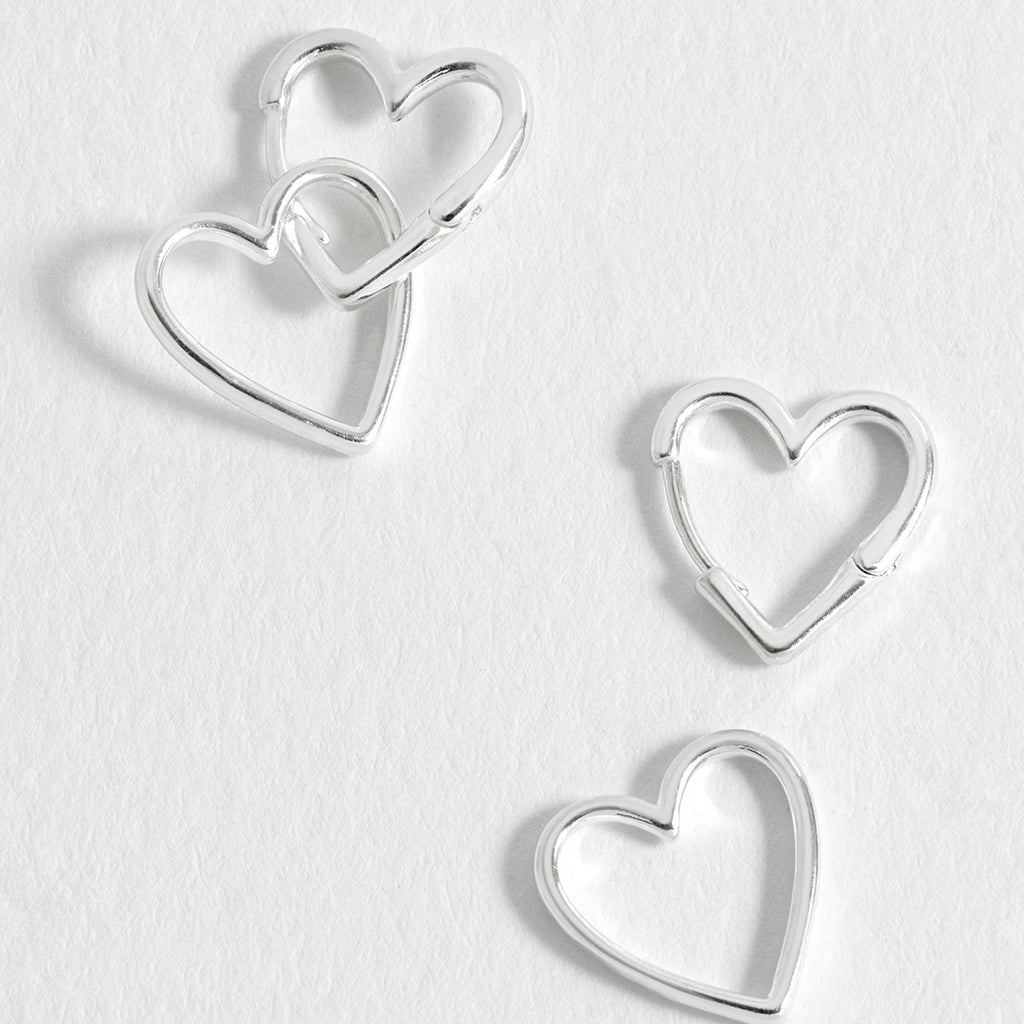 Heart Hoop Earrings
