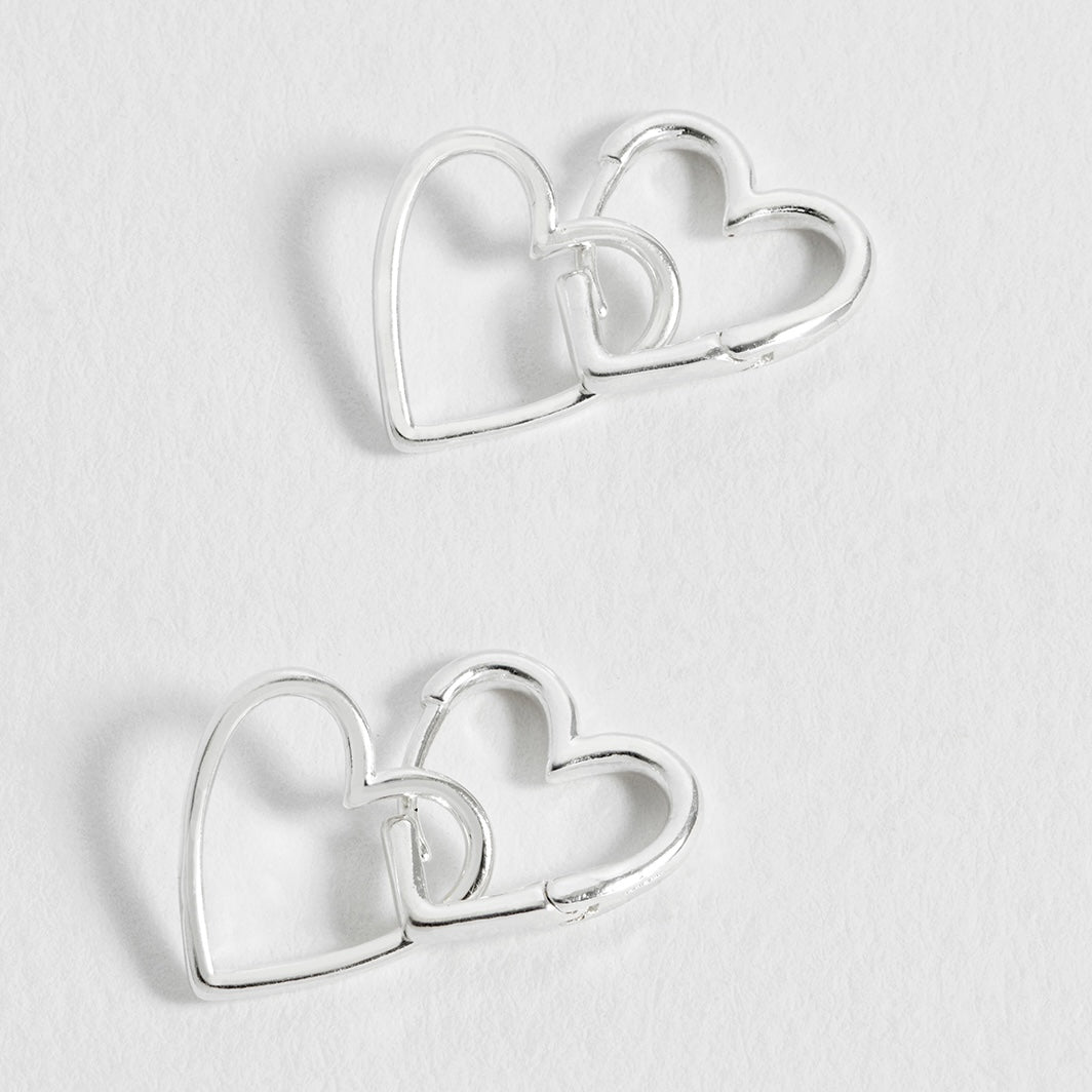 Heart Hoop Earrings
