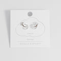 Plain And Twist Double Hoop Earrings