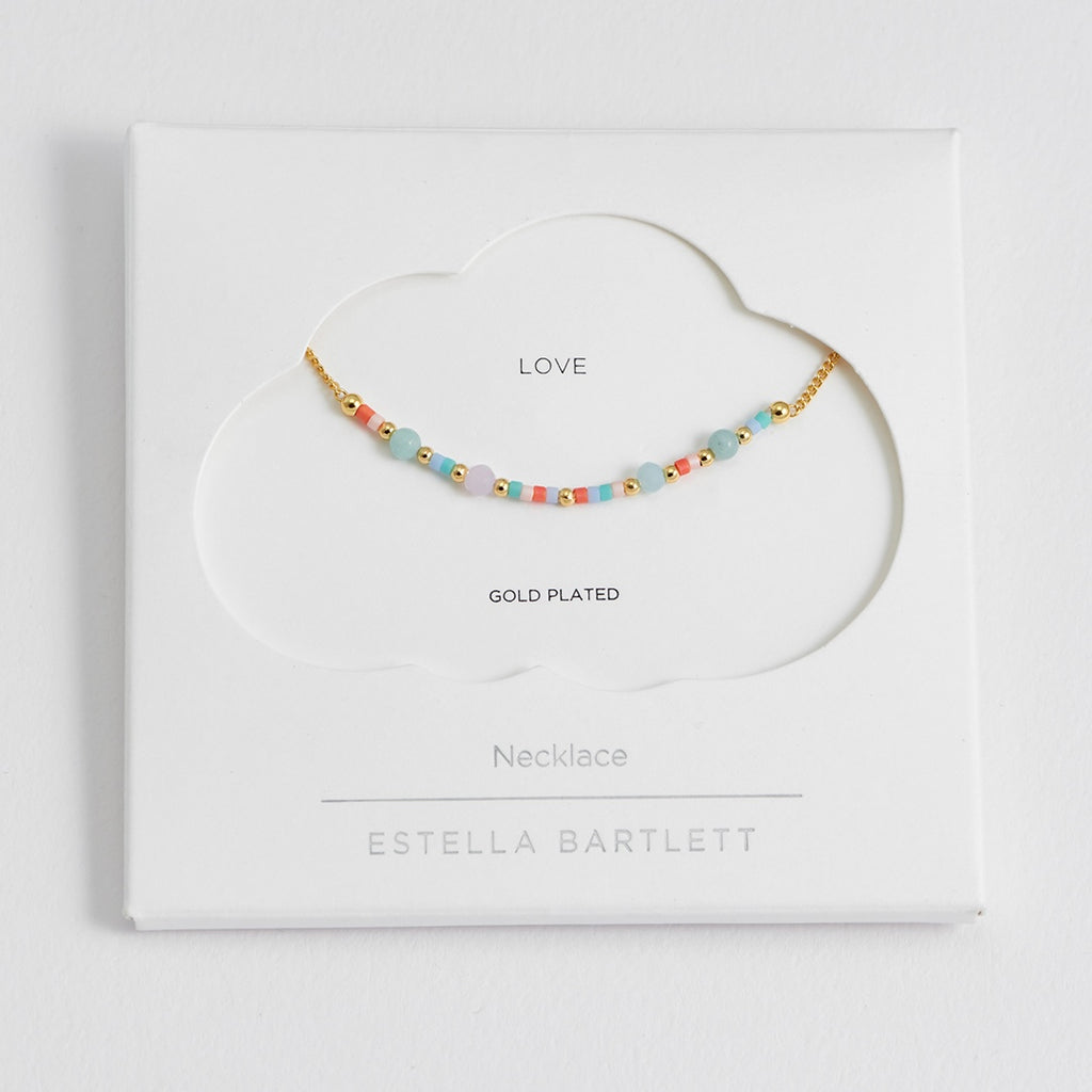 Mini Mixed Beaded Chain Necklace