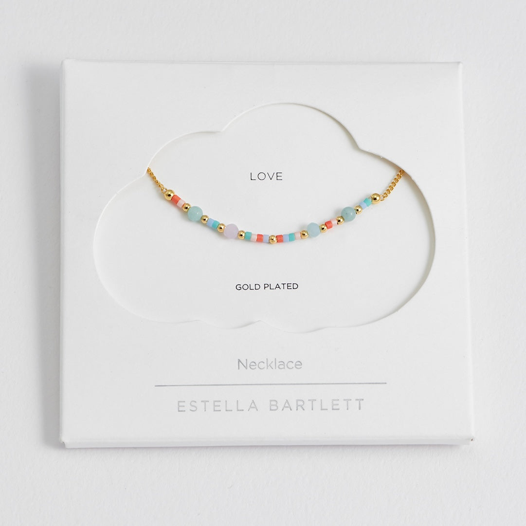 Mini Mixed Beaded Chain Necklace