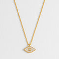 Pearl Evil Eye Necklace