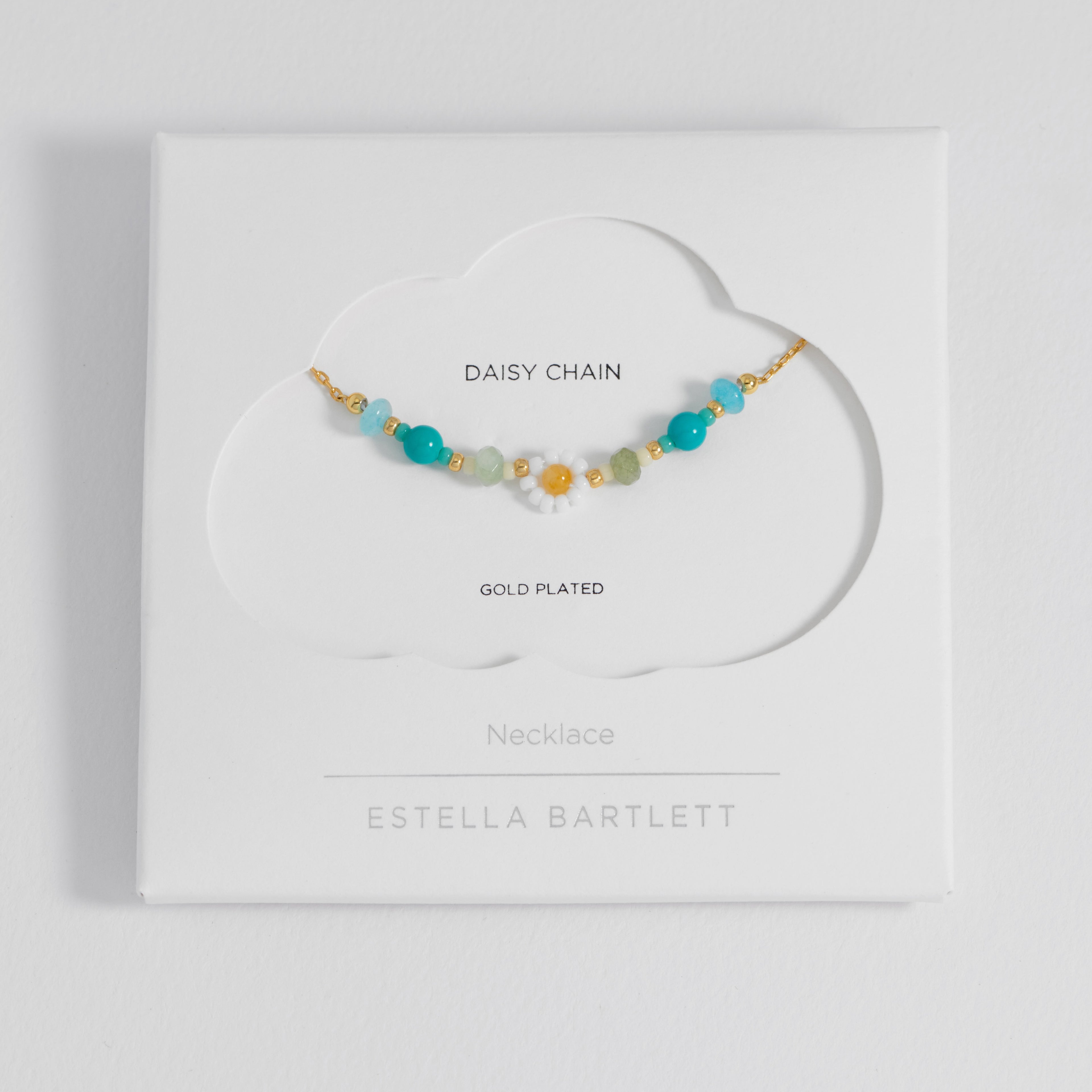 Turquoise Beaded Flower Necklace