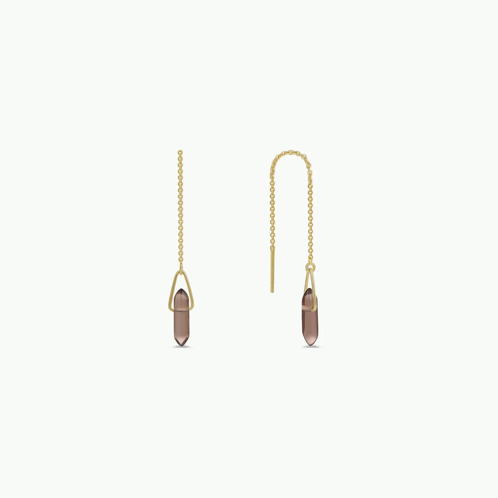 Gemstone Threader Earrings