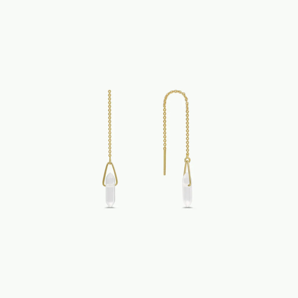 Gemstone Threader Earrings