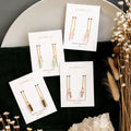 Gemstone Threader Earrings