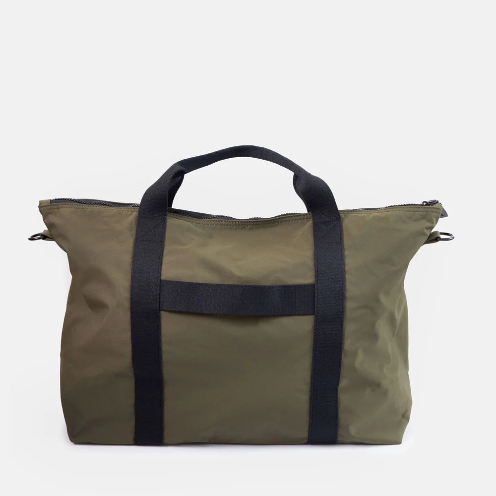 Khaki Nylon Travel/Gym Bag