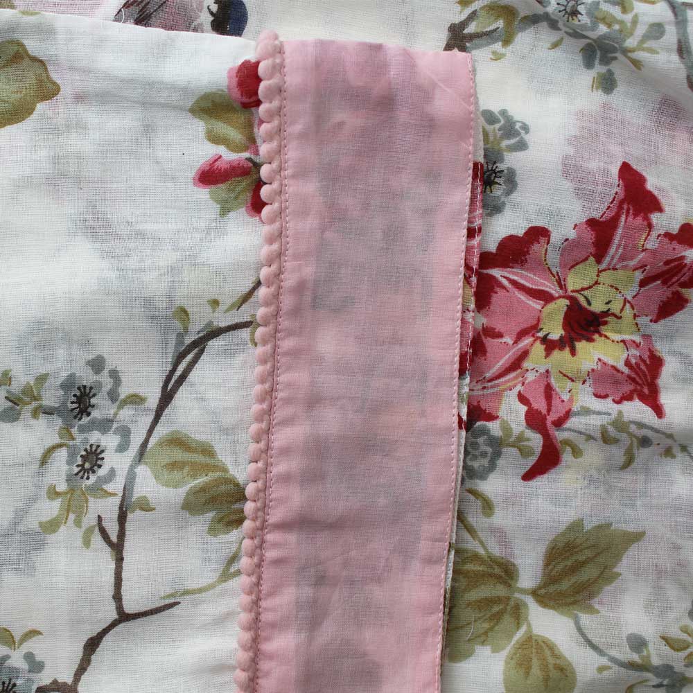 Red & Pink Rose Floral Ladies Pyjamas