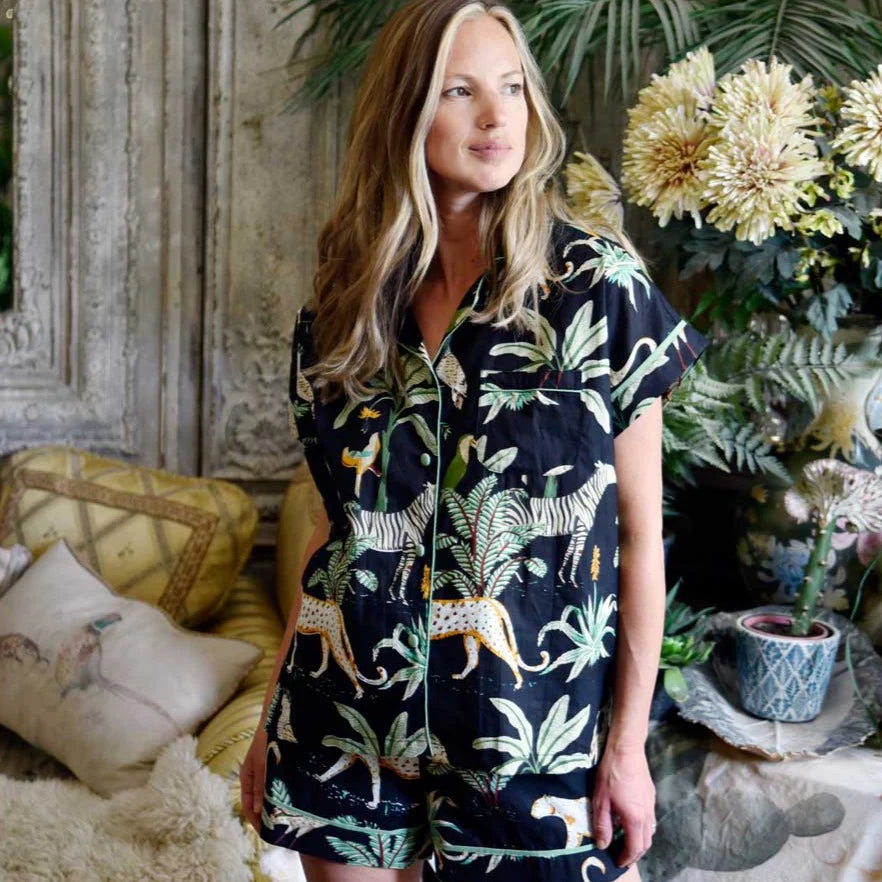 Safari At Night Pyjama Set -Short