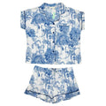 Blue & White Safari Print Pyjama Set - Shore