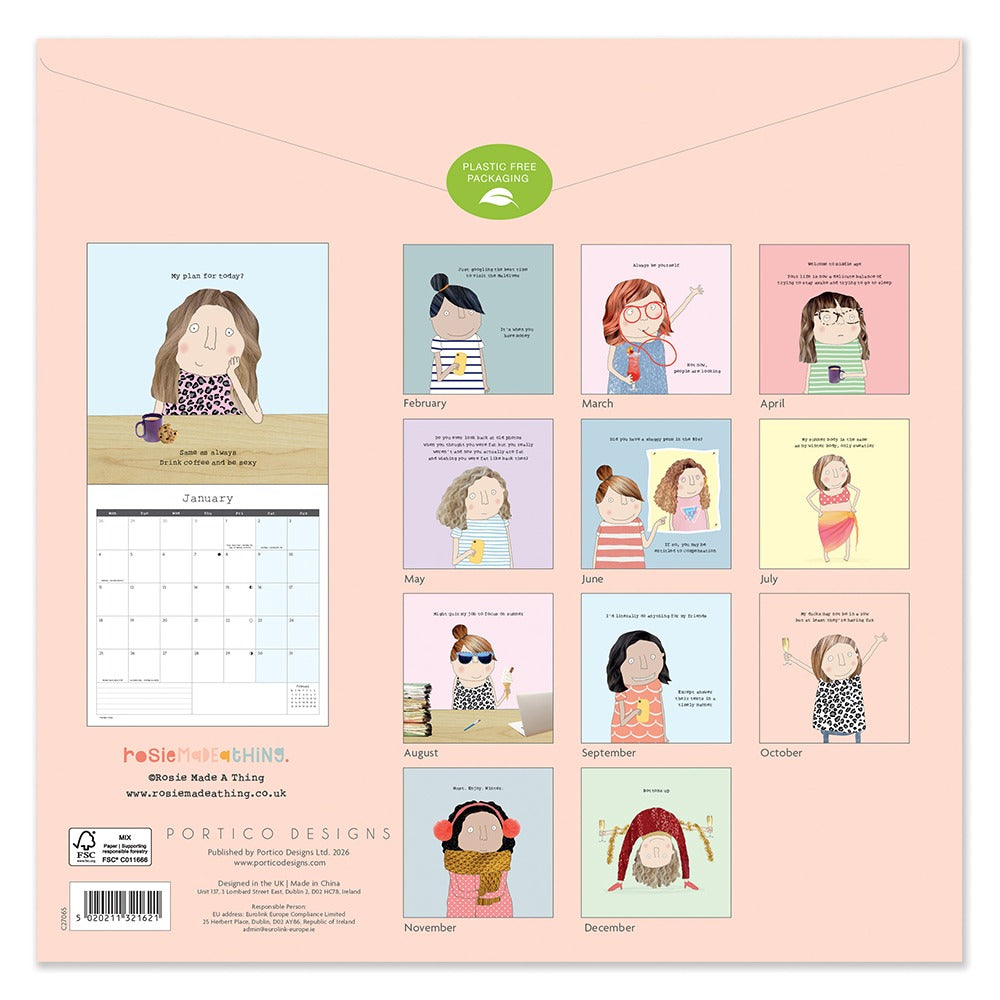 Rosie Made a Thing - Square Calendar 2027