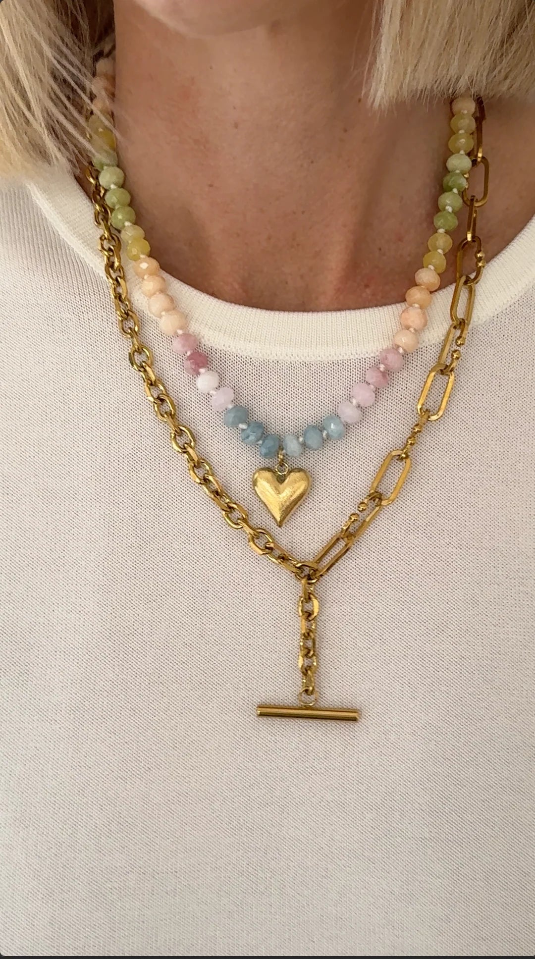 Claudia T Bar Necklace - Raf and Grace