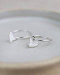 Lucy Kemp Earrings - Tilted Heart Hoops