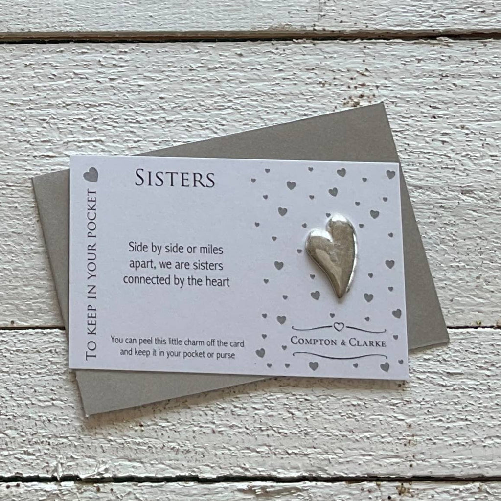 Sisters Carded Pocket Charm