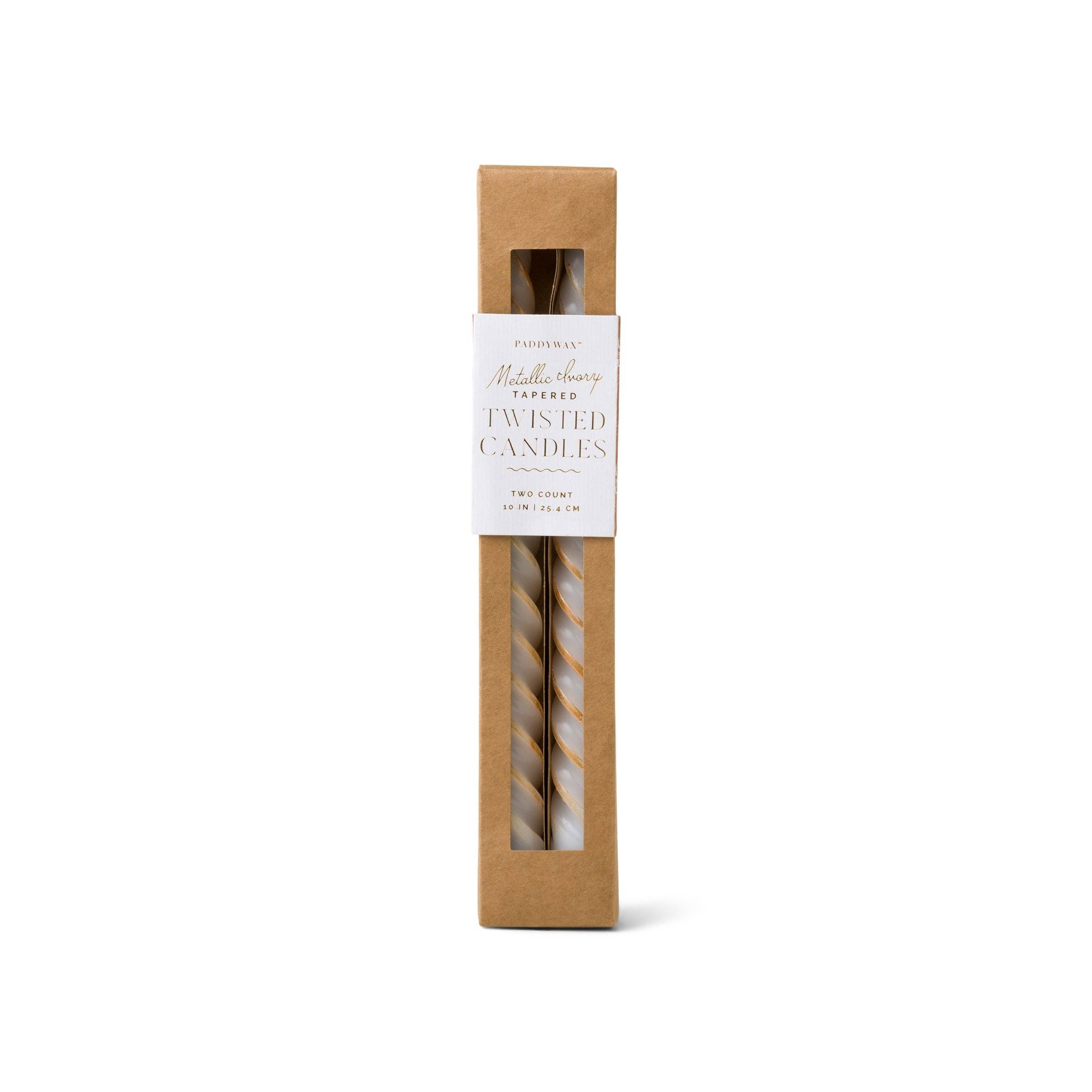 Twisted Taper Candles (2pk)