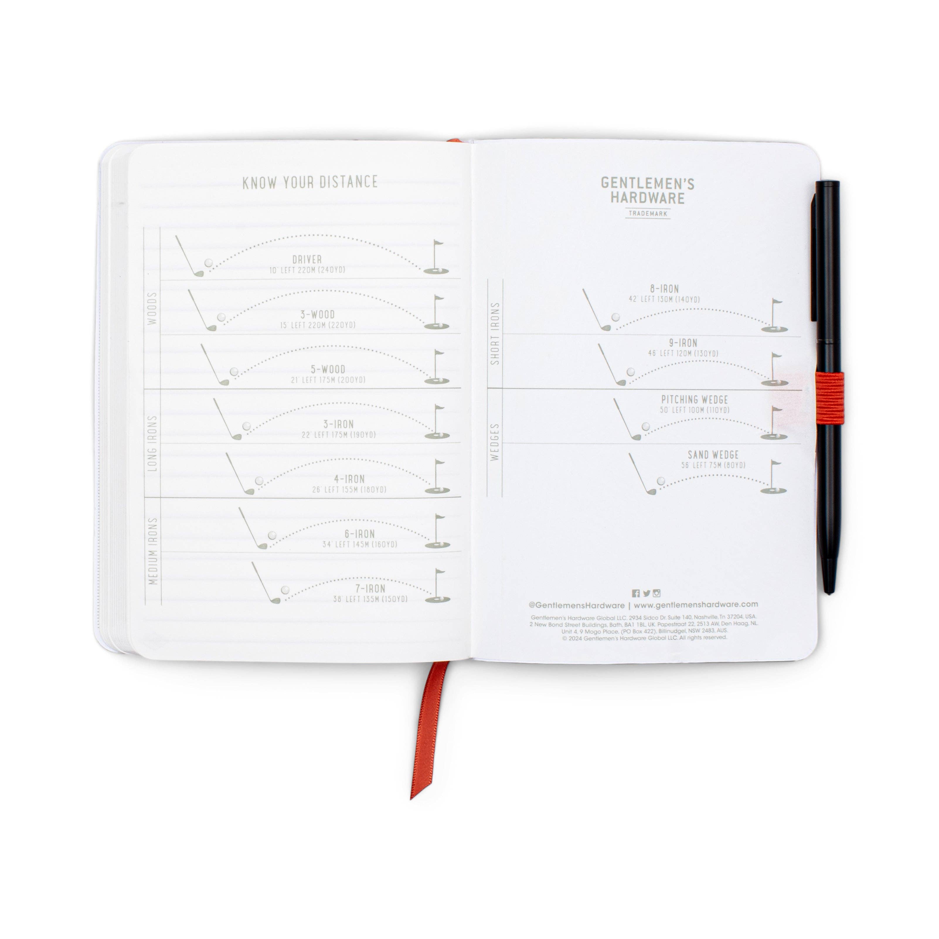 Waterproof Golf Notebook