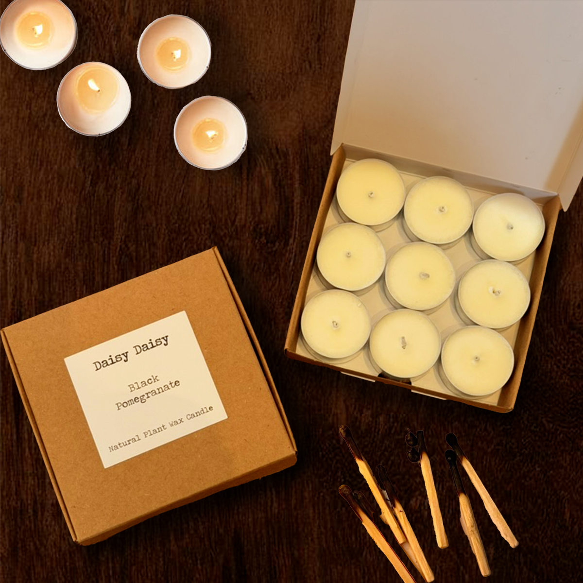 Daisy Daisy Natural Plant Wax Tealight Candles