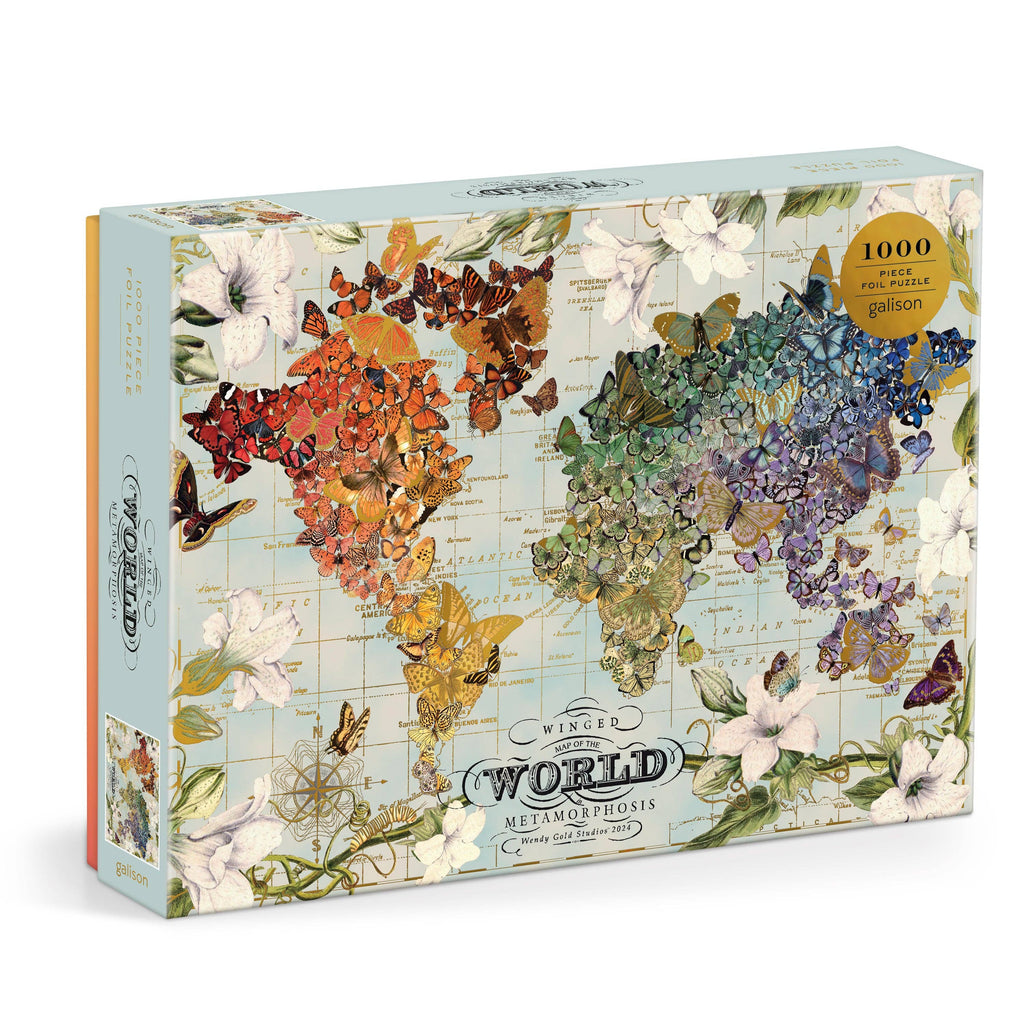 Map of the world - 1000 Piece Foil Puzzle
