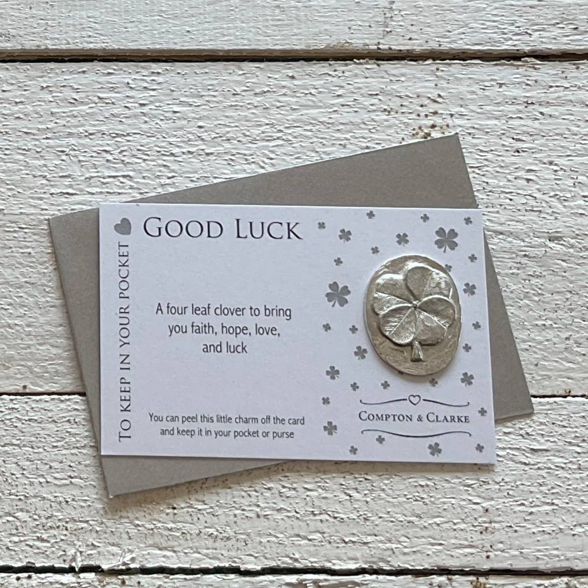 Good Luck Carded Pocket Charm