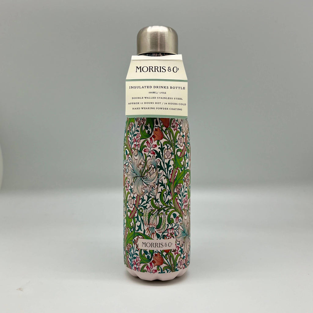 William Morris Insulated Water Bottle Gift Reuse Eco