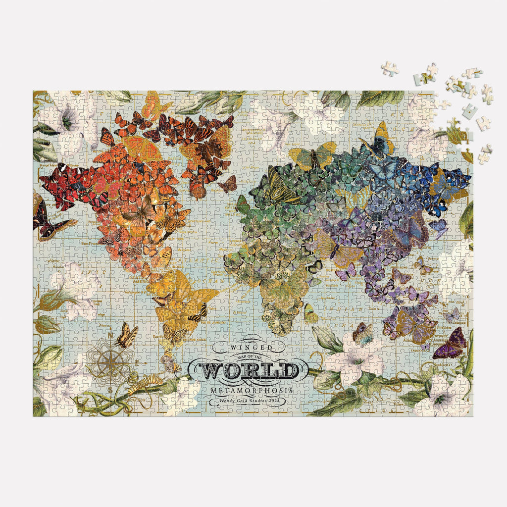Map of the world - 1000 Piece Foil Puzzle